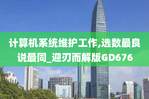 计算机系统维护工作,选数最良说最同_迎刃而解版GD676