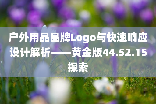 户外用品品牌Logo与快速响应设计解析——黄金版44.52.15探索