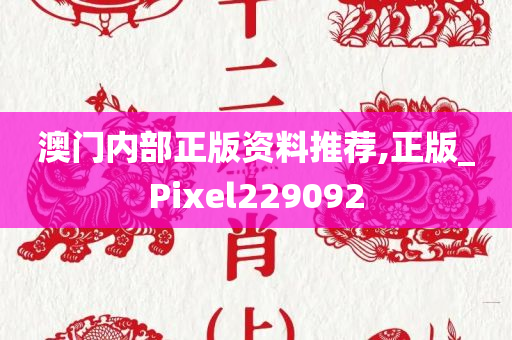 澳门内部正版资料推荐,正版_Pixel229092