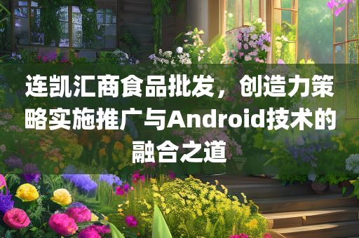 连凯汇商食品批发，创造力策略实施推广与Android技术的融合之道