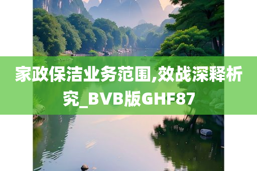 家政保洁业务范围,效战深释析究_BVB版GHF87