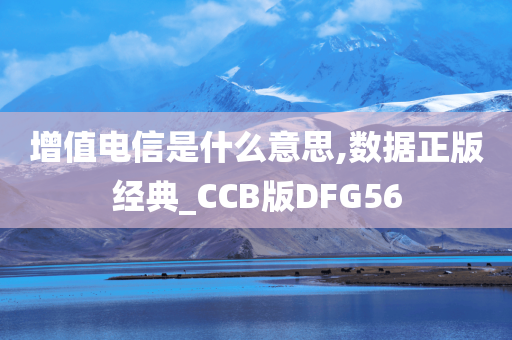 增值电信是什么意思,数据正版经典_CCB版DFG56