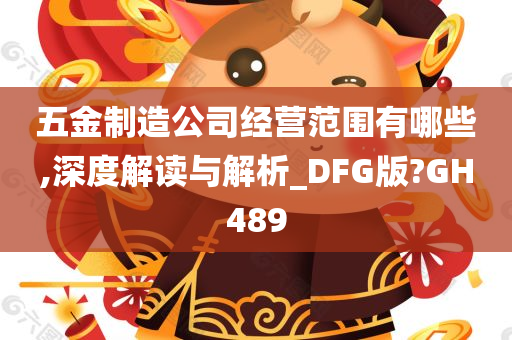 五金制造公司经营范围有哪些,深度解读与解析_DFG版?GH489