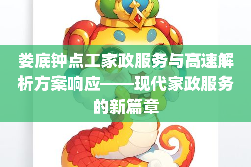 娄底钟点工家政服务与高速解析方案响应——现代家政服务的新篇章